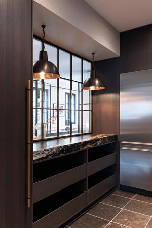 Messing Stangengriff brüniert