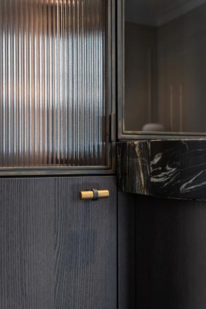 Messing Stangengriff brüniert